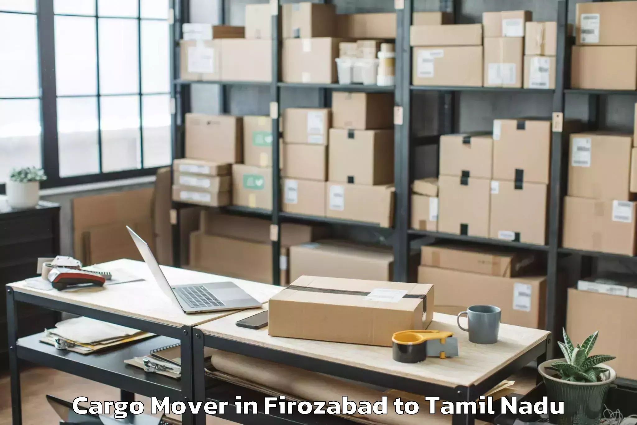 Top Firozabad to Tirupparangunram Cargo Mover Available